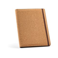 Kafka A4 Ordner Kork. 64 FSC® Blatt Notizheft und elastischer Verschluss, natürlich, AFD007-160