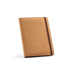 Kafka A5 Ordner Kork. 64 FSC® Blatt Notizblock und elastischer Verschluss, natürlich, AFD008-160