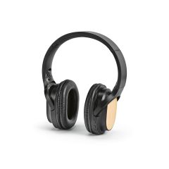 Fleming Headphones rABS and Bamboo 400mAh. 8h playtime, Black, AHD005-103