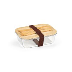 Van Gogh 1000 Lunchbox aus Borosilikatglas und Bambus 1090ml, Banner, ALB005-110