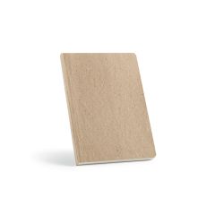 Andersen A5 zvezek s platnico iz sladkornega trsa. Recikliran papir 80gsm, 196 strani, Pastelno rumena, ANT004-158