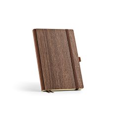 Steinbeck A5 zvezek s platnico Woodgrain. 70 gsm FSC® 196 strani, Temno rjava, ANT009-121
