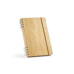 Dante A5 zvezek s bambusovo platnico. 70gsm recikliran papir, 196 strani, naravna, ANT010-160