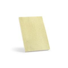 Lewis A5 bilježnica s koricama Corn Husk. 80gsm reciklirani papir, 196 stranica, Pastelno žuta, ANT026-158