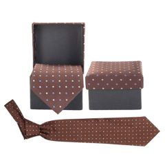 Luxey, Krawatte, braun, AP1128-09