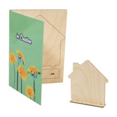 SendCraft, po meri izdelana sestavljanka razglednica, hiša, bela, AP715048-A