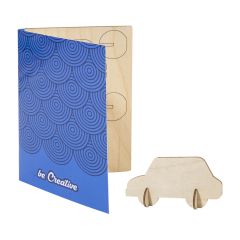 SendCraft, po meri izdelana sestavljanka razglednica, avto, bela, AP715048-C