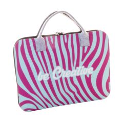 CreaFelt Docu, borsa personalizzata per documenti, Bianco / Grigio, AP716517