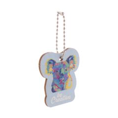 CreaFob Wood, custom keyring, natural, AP716564