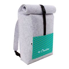 CreaFelt Back, individueller Rucksack, weiß / grau, AP716629