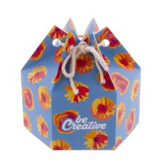 CreaBox HexaCord M, scatola regalo esagonale, bianco, AP716640