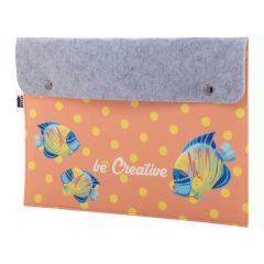 Mapa CreaFelt, mapa za dokumente po meri, belo / sive, AP716664