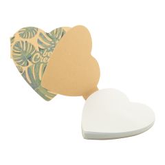 CreaStick Heart Eco, po meri narejen lepljivi notesek, naravna, AP716764