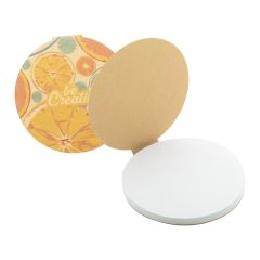 CreaStick Circle Eco, custom sticky notepad, natural, AP716765