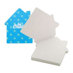 CreaStick Seed House, custom sticky notepad, white, AP716824