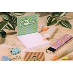 CreaStick Sign, custom sticky notepad, white, AP716863