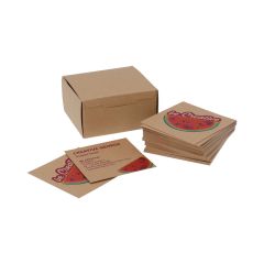 Visicard Square Eco, prilagođene vizitke, prirodni, AP716892