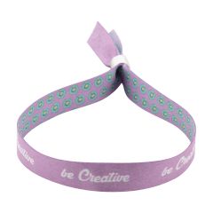 SuboWrist Alloy, individuelles RPET Festivalarmband, Weiß, AP716902