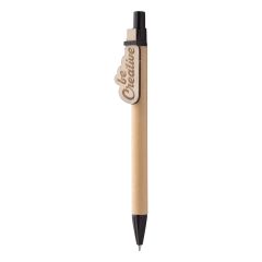 CreaClip Eco, kemični svinčnik, črna / naravna, AP718189-10