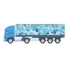 Trucker 15, righello 15 cm, camion, bianco, AP718343
