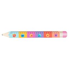 Sharpy 24, 24 cm ruler, pencil, white, AP718556