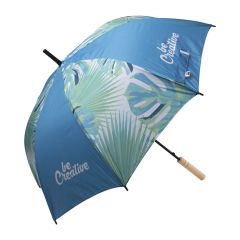 CreaRain Eight RPET, custom umbrella, white, AP718692