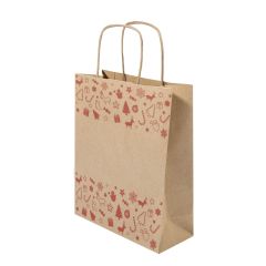 Julegave L, Weihnachtstasche, groß, natürlich, AP719605