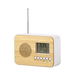 Bordio, radio desk clock, natural, AP721508