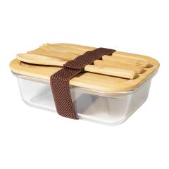 Cuttata, scatola per pranzo in vetro, trasparente / naturale, AP721954