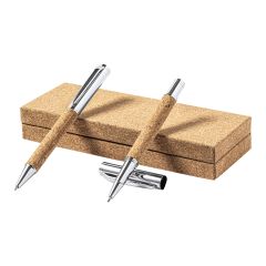 Garrya, set di penne, naturale/argento, AP722123