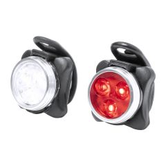 Bilux, set di luci ricaricabili per bicicletta, nero, AP733553-10