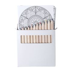 Condala, mandala colouring set, white, AP781757