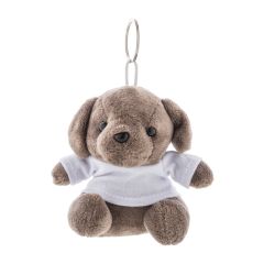 DogFob, Plüsch-Hundeschlüsselanhänger, braun, AP800055
