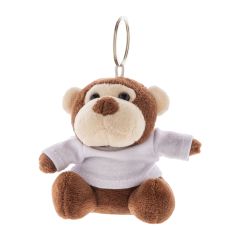 ApeFob, plush monkey keyring, brown, AP800058