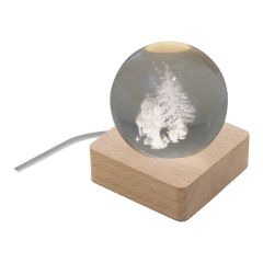 Borealis, božični svetlobni globus, prozorno / naravno, AP800199