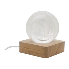 LumiGlobe, steklena svetlobna krogla, prozorna, AP800259