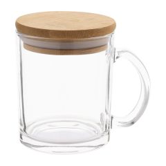 Strobba, tazza in vetro riciclato, trasparente / naturale, AP800576