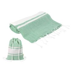 Tortuga, recycled cotton beach towel and drawstring bag, AP800605