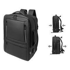 Molson, RPET Dokumenten-Rucksack, Schwarz, AP800782-10
