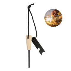 CampSpark, survival fire starter, silver / natural, AP800799