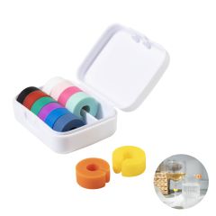 Cupperty, glass identifier set, white, AP800803-01