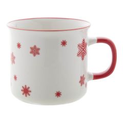 Nakkala, vintage božični skodelica, rdeča / bela, AP803413-05