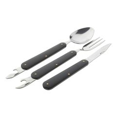 Platoon, camping cutlery set, black, AP806656