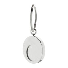 Cromo, portachiavi moneta trolley, argento, AP808260