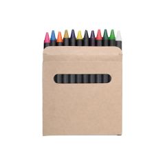 Lola, set of 12 crayons, black / beige, AP808505