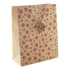 Majamaki L, große Weihnachtshandtüte, natürlich / rot, AP808766