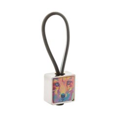 Blocky, keyring, silver, AP809385