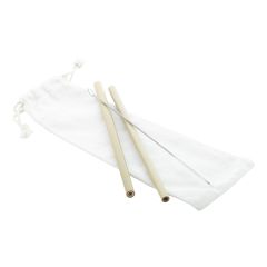 BooSip, bamboo straw set, natural, AP809573