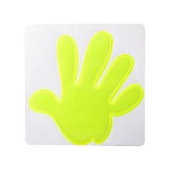 Astana, adesivo riflettente, mano, giallo, AP811402