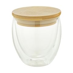 Bondina S, thermocup in vetro, trasparente / naturale, AP812424